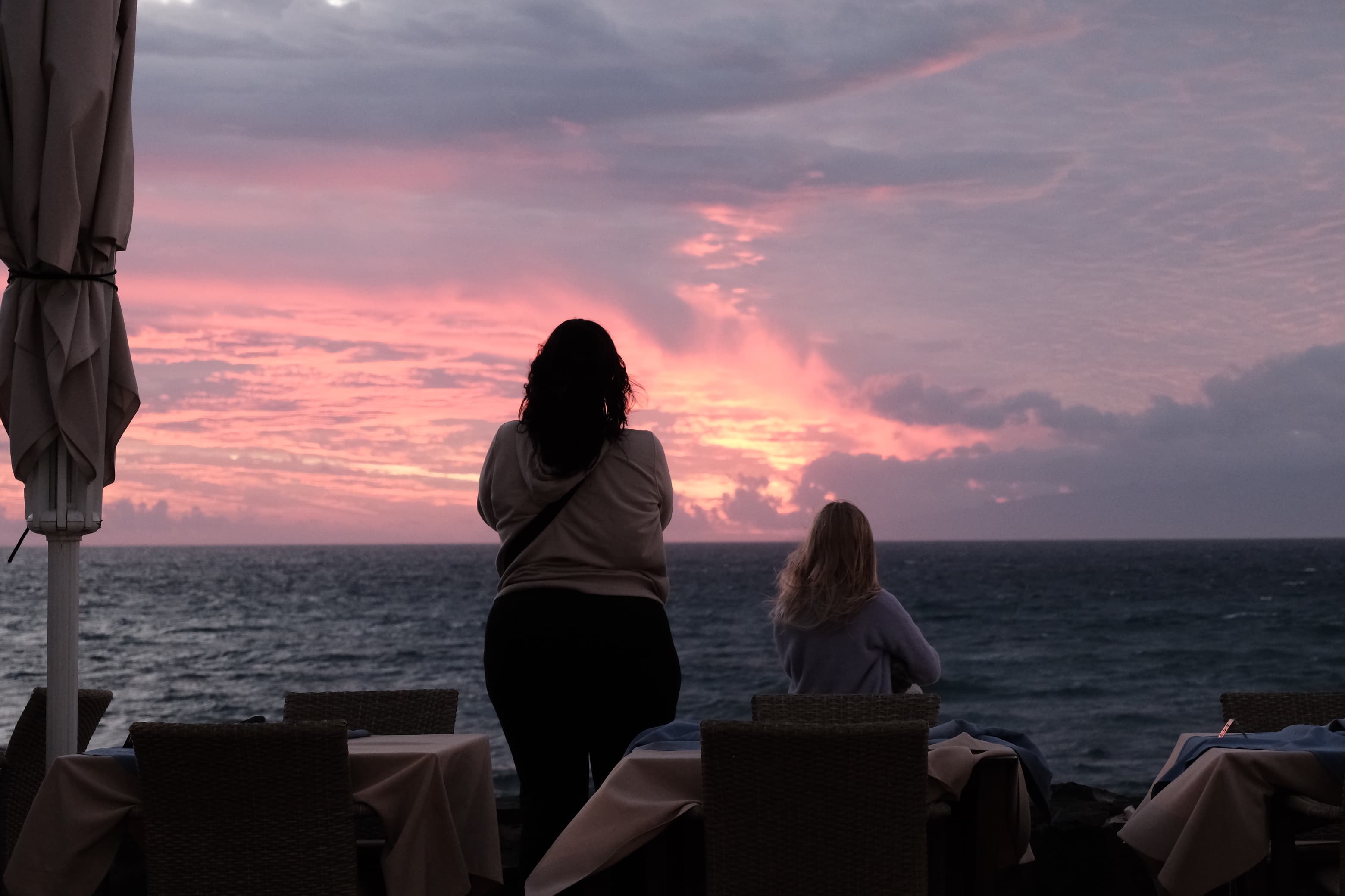 Dinner sunset in Tenerife
